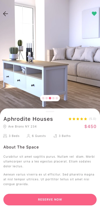 Accommodation Booking Mobile App UI Kit - Screenshot 5