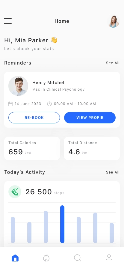 Healthcare Companion Mobile App UI Kit - Screenshot 2