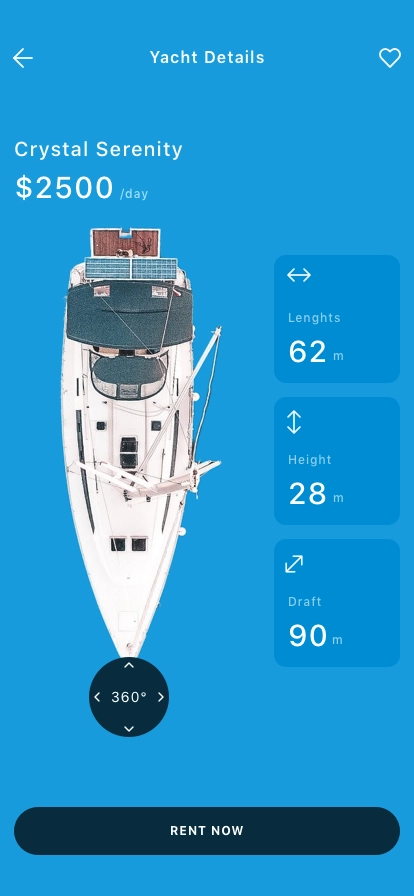 Yacht Booking Mobile App UI Kit - Screenshot 3