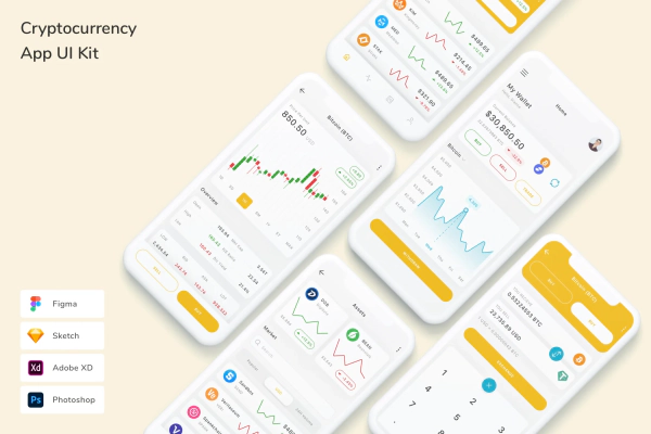 Cryptocurrency App UI Kit