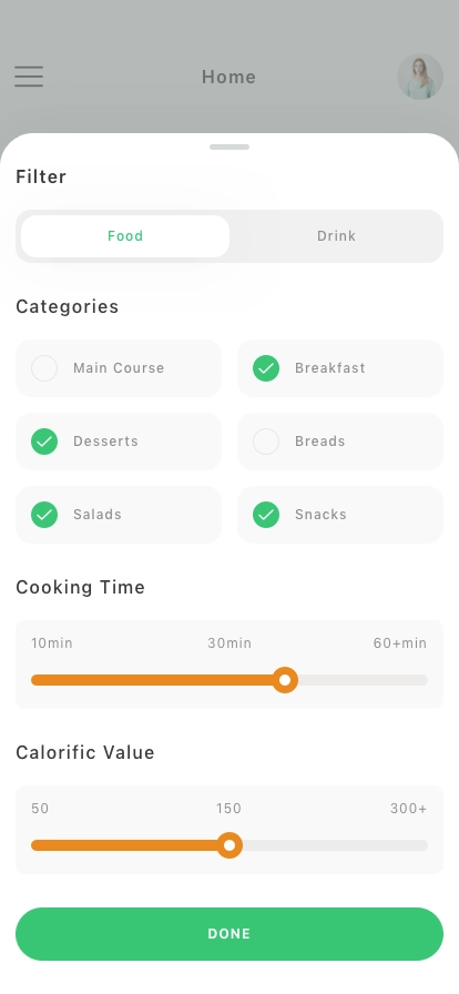 Food Recipe Mobile App UI Kit - Screenshot 2