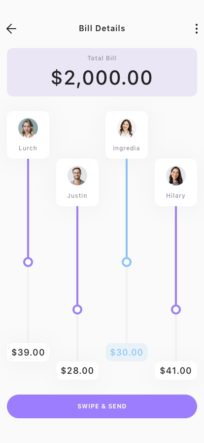 Split Bill Mobile App UI Kit - Screenshot 5