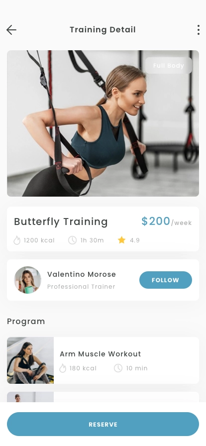 Workout & Fitness Mobile App UI Kit - Screenshot 4