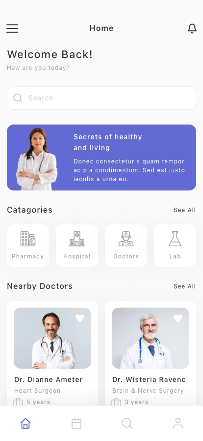 Doctor Appointment Mobile App UI Kit - Screenshot 1