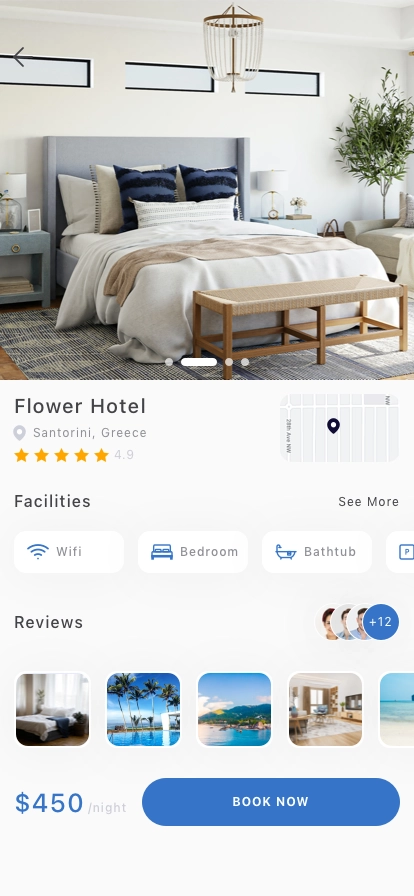 Hotel Reservation Mobile App UI Kit - Screenshot 5