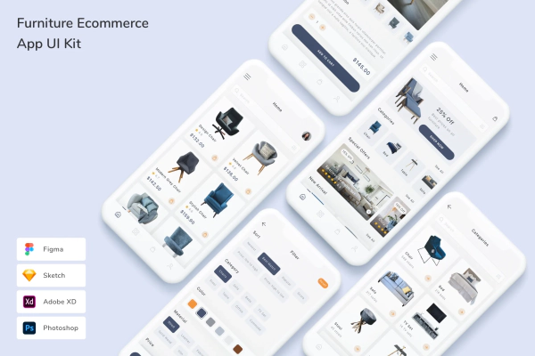 Furniture Ecommerce App UI Kit
