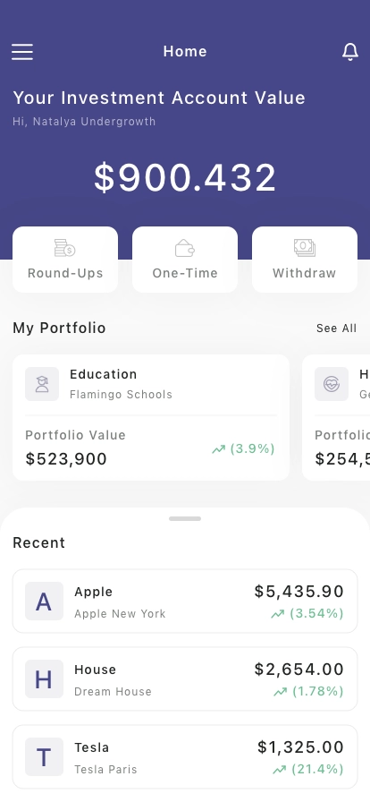 Smart Investment Mobile App UI Kit - Screenshot 3