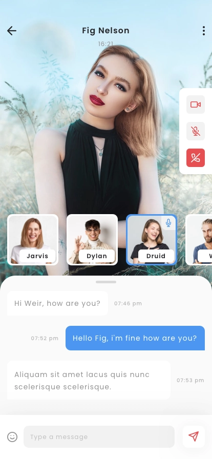 Video Calling Mobile App UI Kit - Screenshot 5