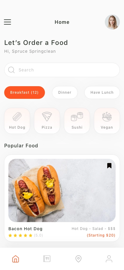 Food Ordering Mobile App UI Kit - Screenshot 1
