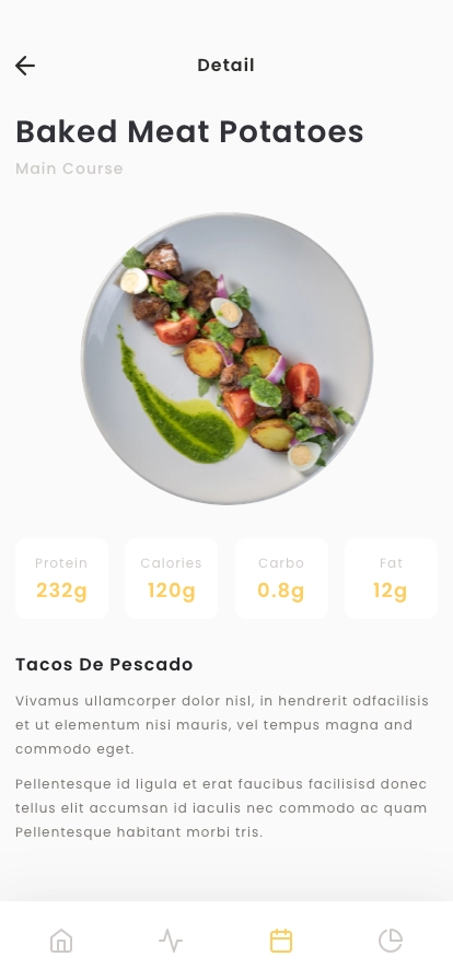 Calorie Food Tracking App UI Kit - Screenshot 2