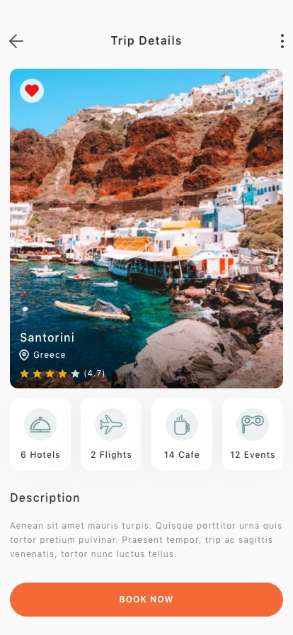 Trip Planner Mobile App UI Kit - Screenshot 2