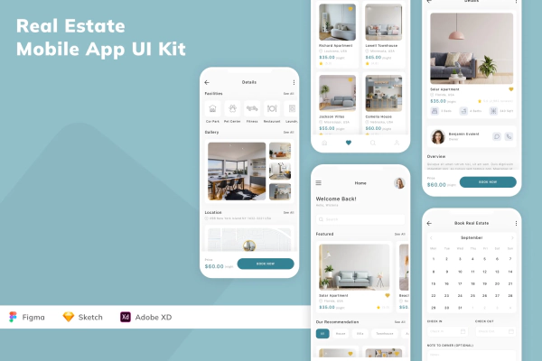 Real Estate Mobile App UI Kit