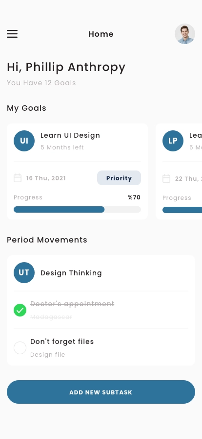 Task & Project Management Mobile App UI Kit - Screenshot 1