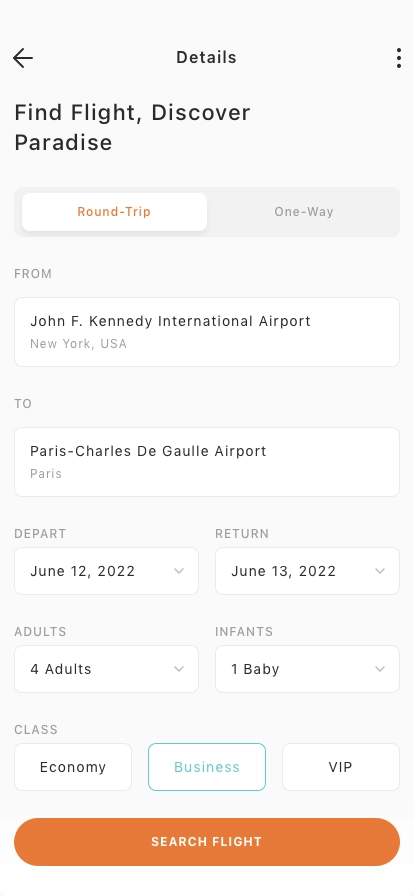 Ticket Booking Mobile App UI Kit - Screenshot 3