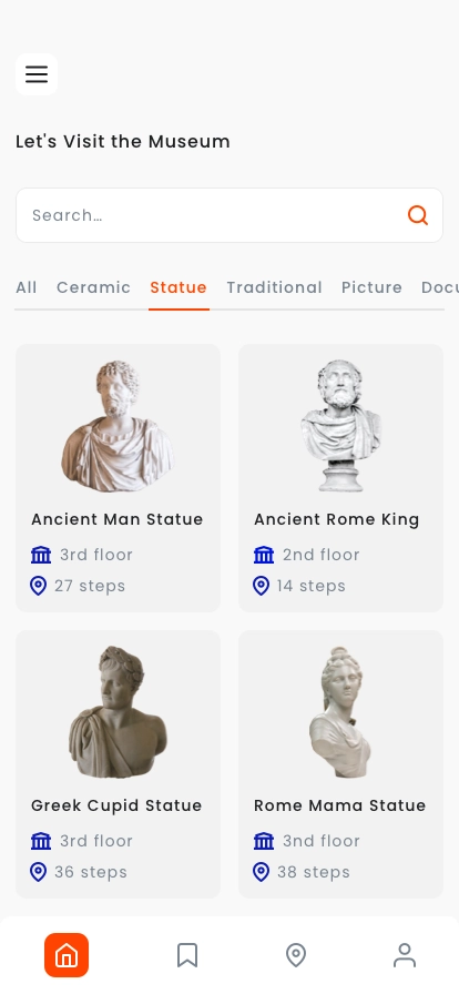 Online Museum & Art Gallery Mobile App UI Kit - Screenshot 1