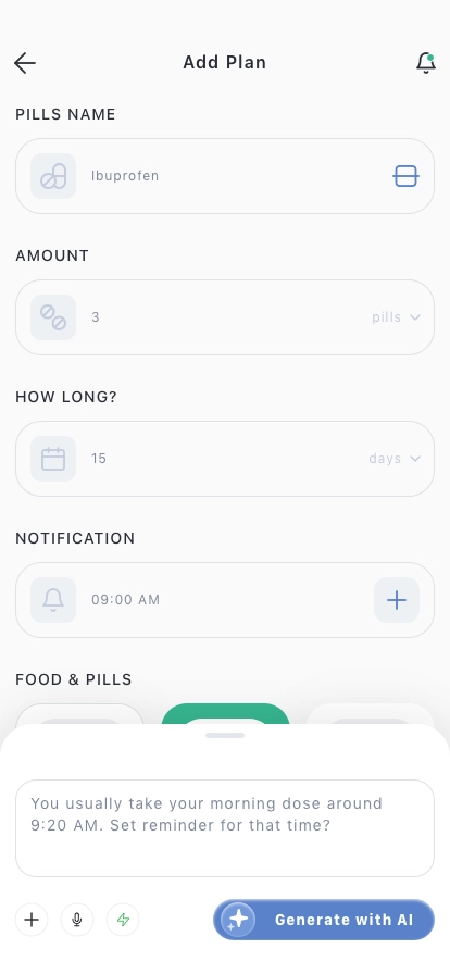 AI Medicine Reminder Mobile App UI Kit - Screenshot 2