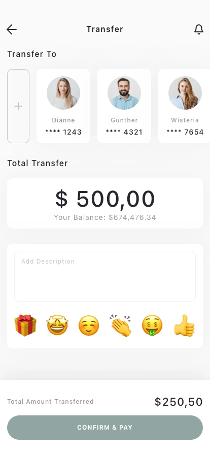 Payment & Wallet Mobile App UI Kit - Screenshot 2