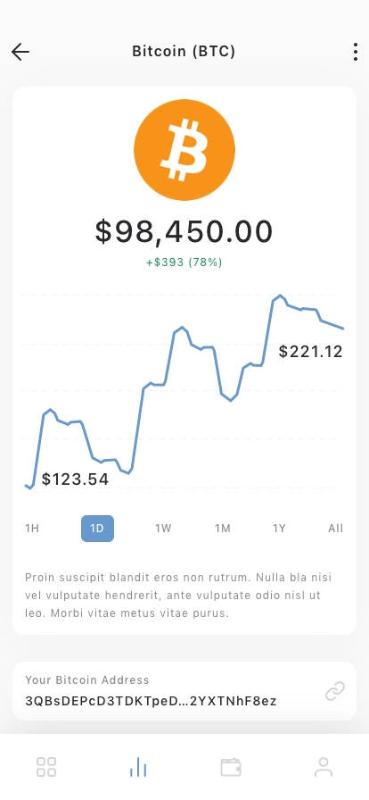 Crypto Market Mobile App UI Kit - Screenshot 4