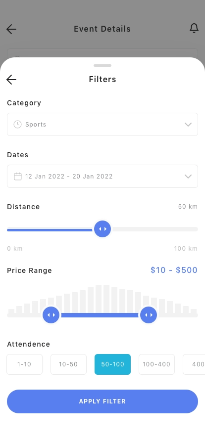 Event Finder Mobile App UI Kit - Screenshot 3