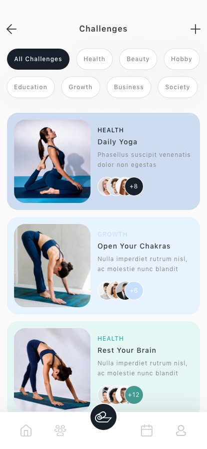 Yoga & Wellness Mobile App UI Kit - Screenshot 3