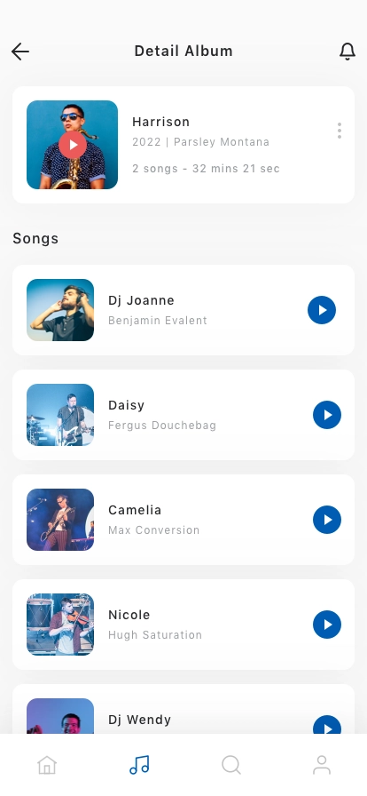 Music Player Mobile App UI Kit for Figma, Sketch & XD | UIworkshop