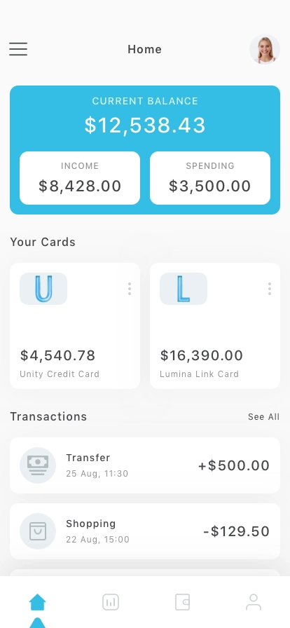 Digital Banking Mobile App UI Kit - Screenshot 2