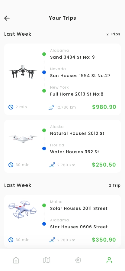 Air Taxi & Drone App UI Kit - Screenshot 2
