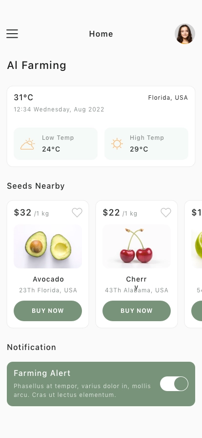 Plant Manager Mobile App UI Kit - Screenshot 1