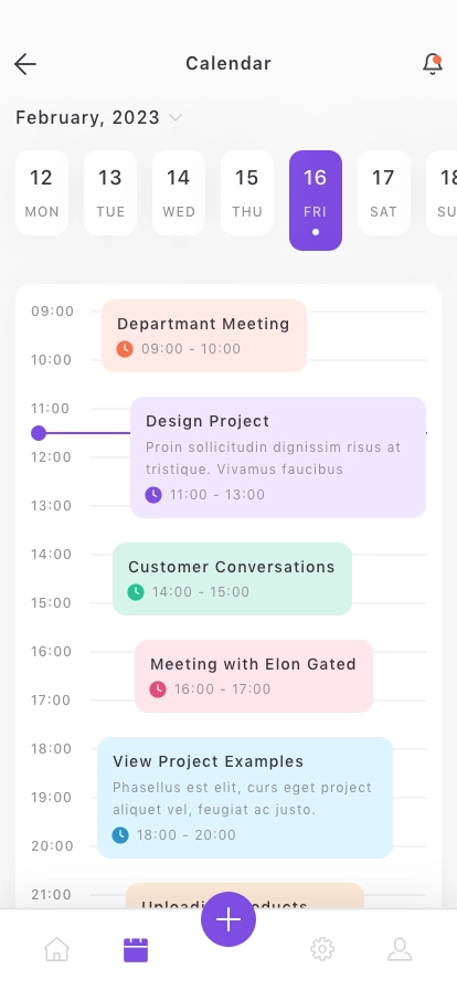 Event Calendar Mobile App UI Kit - Screenshot 3