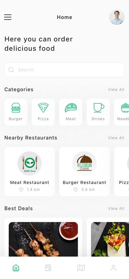 Food Delivery Mobile App UI Kit - Screenshot 1