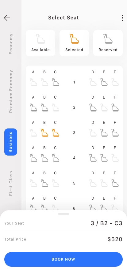 Flight Ticket Booking Mobile App UI Kit - Screenshot 5
