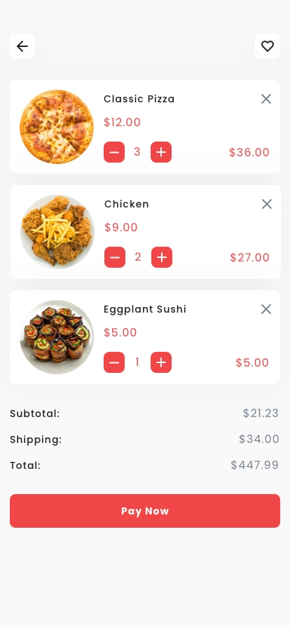 Fastfood Delivery App UI Kit - Screenshot 3