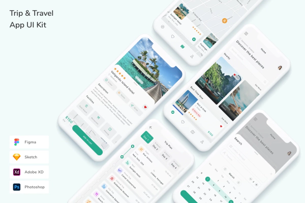 Trip & Travel App UI Kit