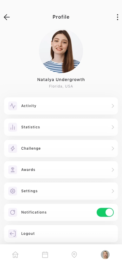 Activity Tracker Mobile App UI Kit - Screenshot 5