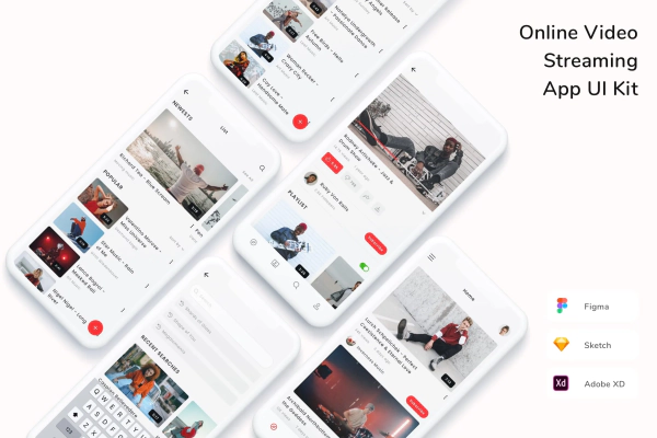 Online Video Streaming App UI Kit