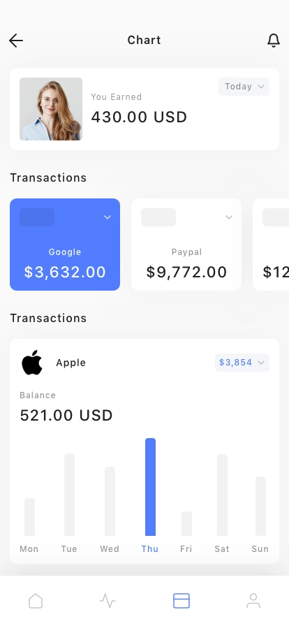 Finance & Banking App UI Kit - Screenshot 2