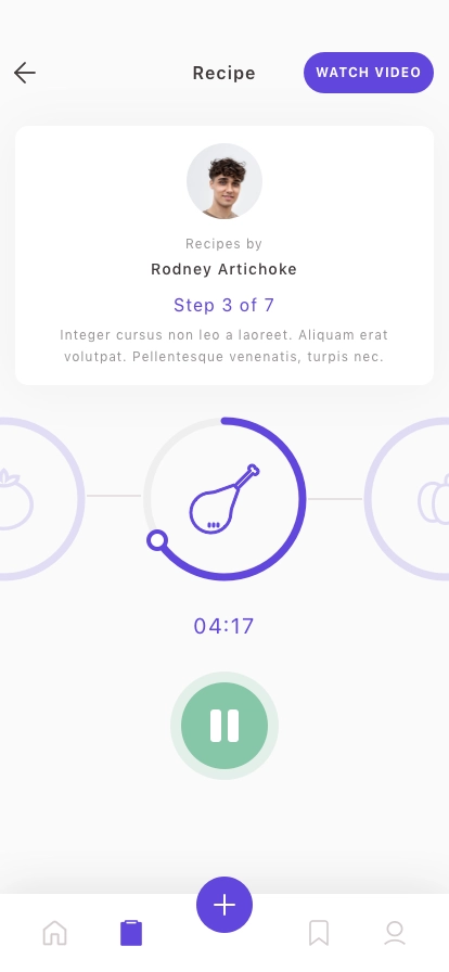 Cooking Mobile App UI Kit - Screenshot 4