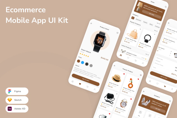Ecommerce Mobile App UI Kit
