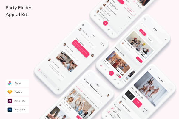 Party Finder App UI Kit