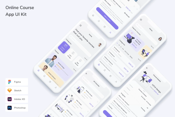 Online Course App UI Kit