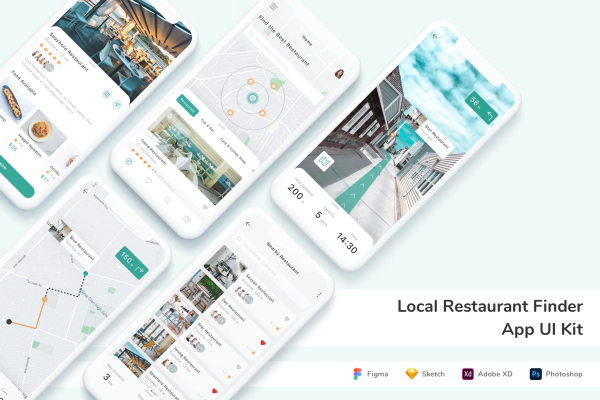 Local Restaurant Finder App UI Kit