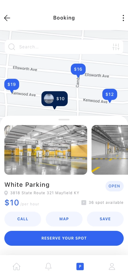 Car Parking Mobile App UI Kit - Screenshot 2
