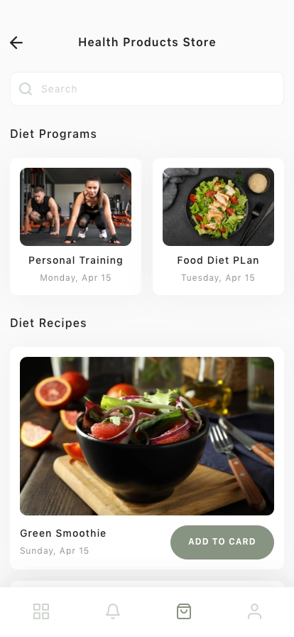 Diet Nutrition Challenge Mobile App UI Kit - Screenshot 3