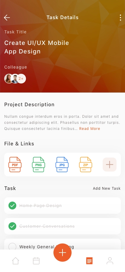 Productivity Mobile App UI Kit - Screenshot 5