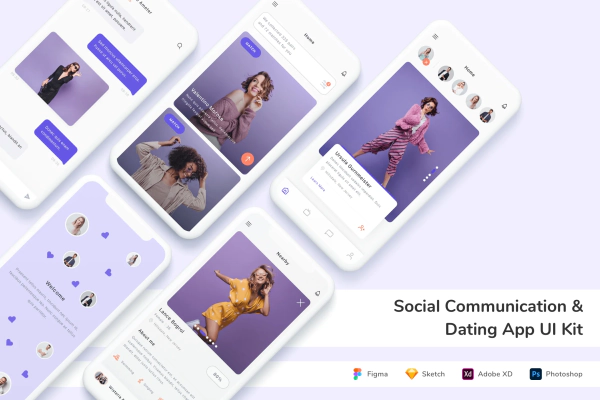 Social Communication & Dating App UI Kit