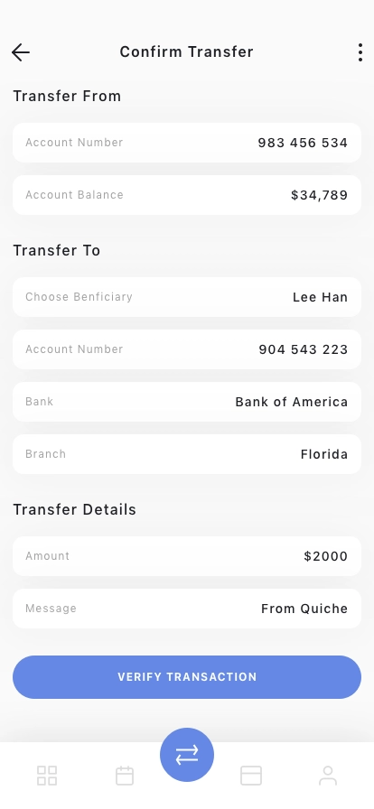 Money Transfer Mobile App UI Kit - Screenshot 5