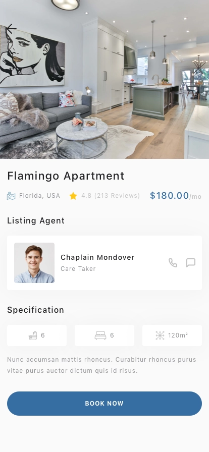 Real Estate Mobile App UI Kit - Screenshot 5