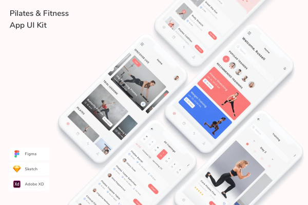 Pilates & Fitness App UI Kit