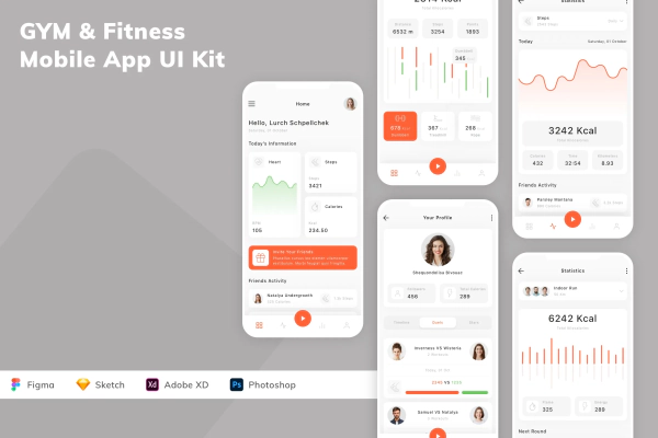 GYM & Fitness Mobile App UI Kit