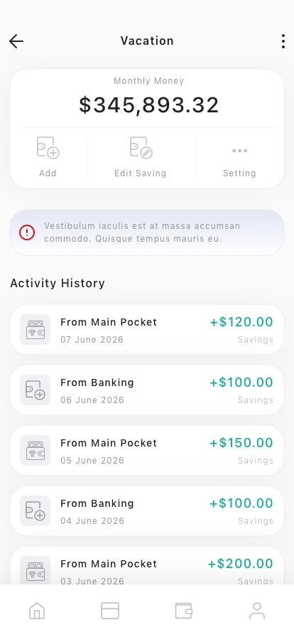 Digital Wallet Mobile App UI Kit - Screenshot 4
